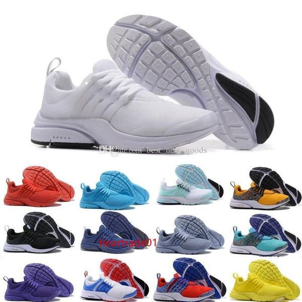 

5 presto br qs men women running shoes breathe triple black white yellow red mens athletic sport walking sneaker size 36-45