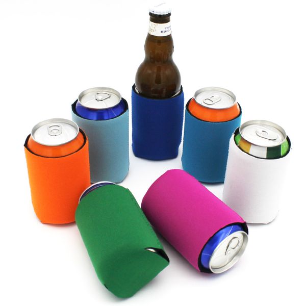 

20 pieces mixed colors neoprene stubby holder beer can bottle cooler personalized can cooler insulated ice pack gel