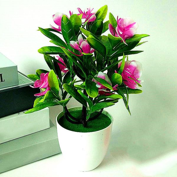 

simulation butterfly orchid bonsai artificial potted flower home room decoration