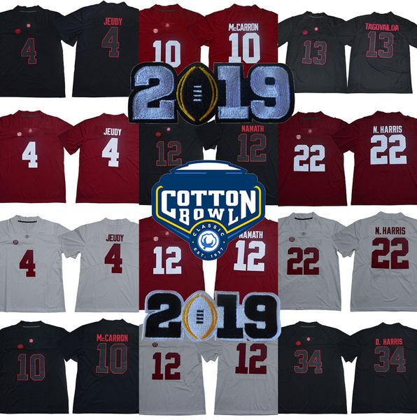 

13 Tua Tagovailoa 2019 Championship Men Youth Alabama Crimson Tide Joe Namath AJ McCarron N. harris Fitzpatrick Jerry Jeudy college Jersey