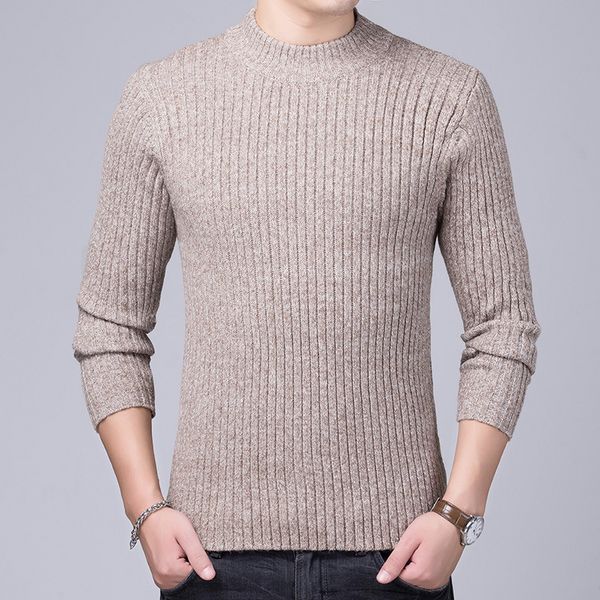 

mens autumn winter sweater pullovers solid color thick clothes male warm sweater men's female causal plus size 4xl grey black, White;black