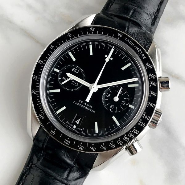 

New peed erie ma ter co axial black multi function dial leather trap apphire gla luxury men 039 wri twatch