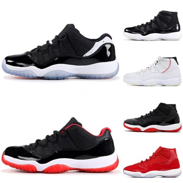 

jumpman 11 low basketball shoes for men mens obsidian chicago bred toe pine green banned unc patent 11s og 2020 new chaussure sneakers #684