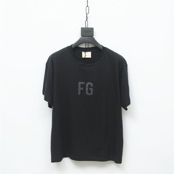 

fog sixth collection fg logo reflective printed women men oversized t shirts hiphop men casual short sleeve t shirt, White;black