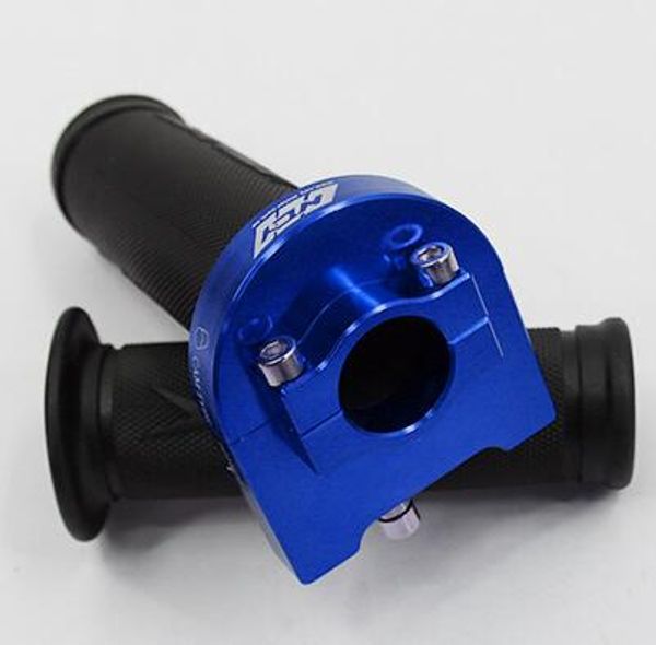 

motorcycle aluminum allo yincrease throttle levers & handle grip 22mm double peilin oil blue