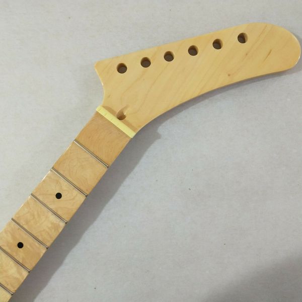 

full scalloped guitar neck for stat electric guitar replacement 24 frets maple