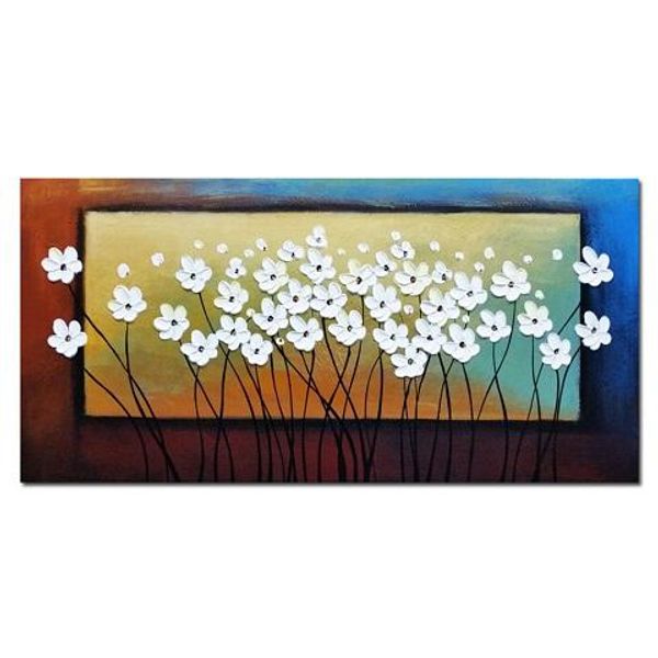 

wall art flowers handpainted &hd print modern abstract landscape art oil painting home deco on canvas multi sizes /frame options l58
