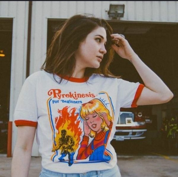 

2018 funny short sleeved women tshirt pyrokinesis for beginners summer plus size casual tee harajuku vintage t shirt women, White