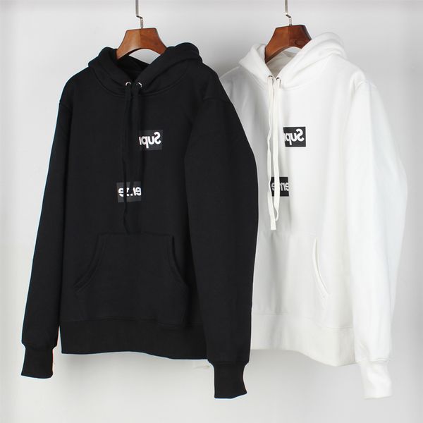 

box логотип дизайнер мужчины балахон роскошь мода бренды толстовка открытого спорт вышивка хлопок с капюшоном свитера досуг диких дышащим то, White;black