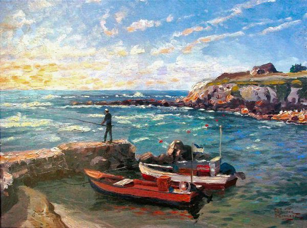 

thomas kinkade caesarea home decor handpainted &hd print oil painting on canvas wall art canvas pictures 200126