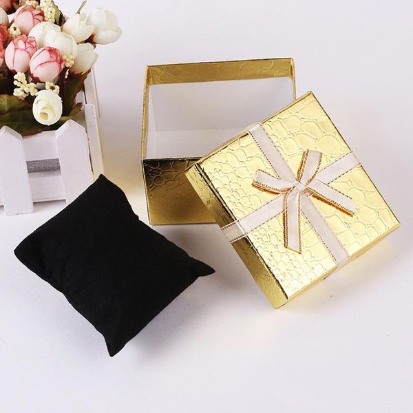 

1pc alligator pattern gift box innovative bowknot earrings ring jewelry box ring watch gift accessories wholesale