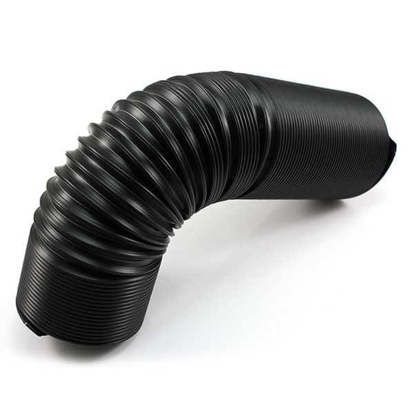 

black 76mm silicone rubber high flow ducting intake admission bent stretch tube car inlet pipe vacuum bellow auto accessories