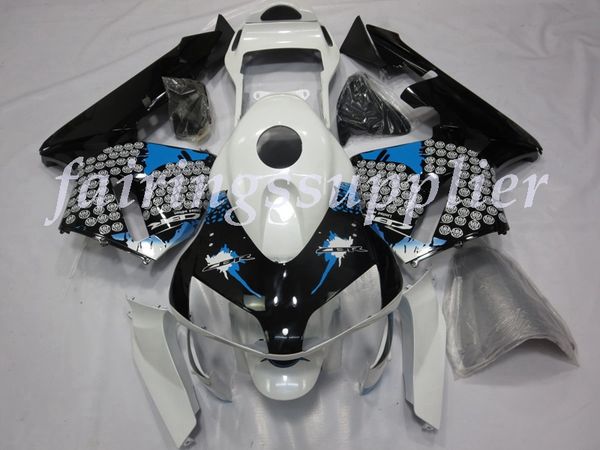 

new (injection molding) abs fairing kits fit for honda cbr600 fs f5 2003 2004 03 04 fairings set blue white and black splat