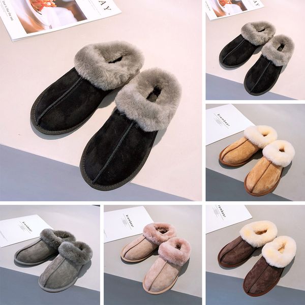 

2019 sell classic design 51250 warm slippers goat snow boots martin boots short women boots keep warm shoes original packaging, Black
