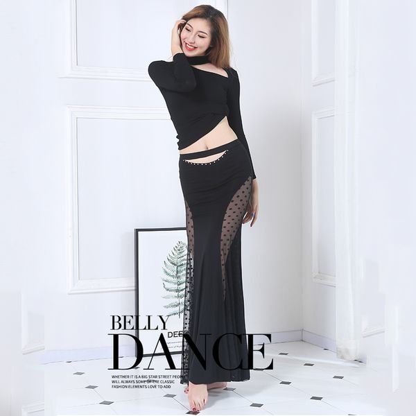 

2020 новое поступление дамы танец живота костюмы сексуальные топы + юбка 2 шт. комплект танцы начинающих восточная практика живота одежда 30, Black;red