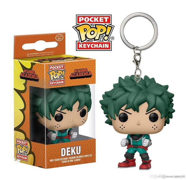 

bravo h h sale funko pocket pop keychain - deku my hero academia vinyl figure keyring with box toy gift good quality 384