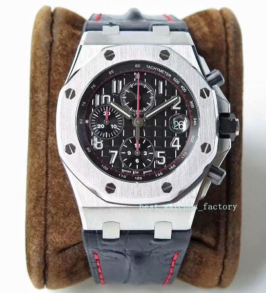 

три выбора цвета p26470st 42mm 15.6mm мужской кожаный ремешок из нержавеющей стали автоматические механические мужские рождественский подаро, Slivery;brown