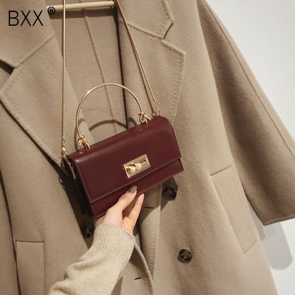 

bxx] малый crossbody сумки для женщин 2020 весна сплошной цвет простой цепи плеча сумка lady travel сумки hk739