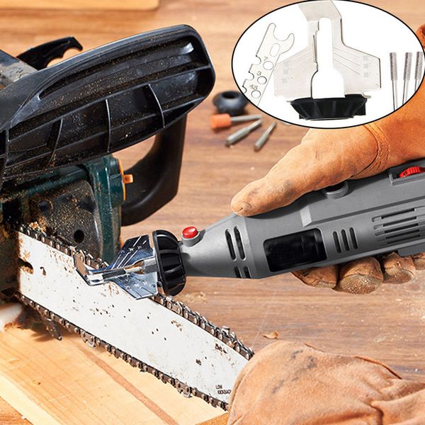 

sharpening attachment sharpener chain saw tooth grinding tools guide drill adapter dremel style drill rotary tools mini