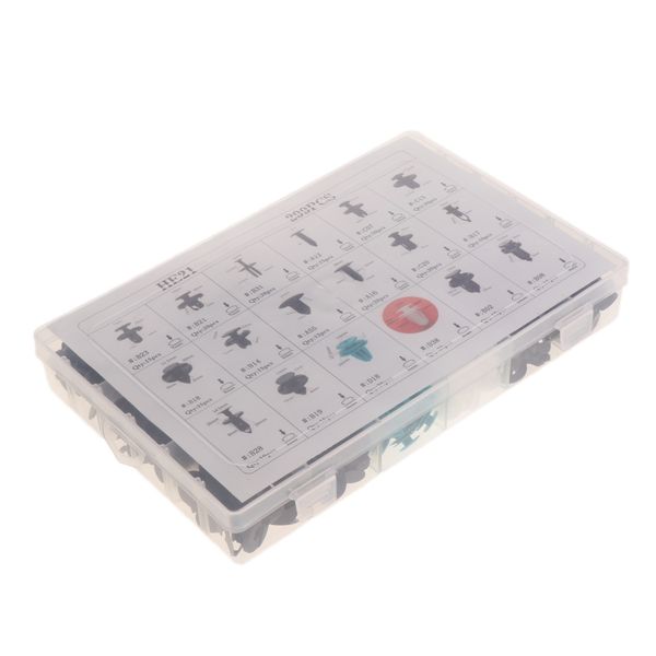 

299pcs 6mm 7mm 8mm 9mm 10mm nylon bumper push fasteners rivet clips expansion screws replacement kit