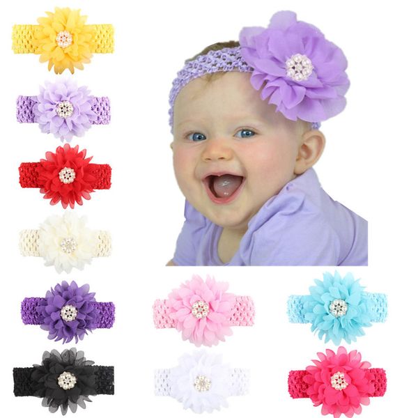 

lovely girls fabric sun flower turban hairband headband bohemia head wrap hair band hair accessories, Slivery;white