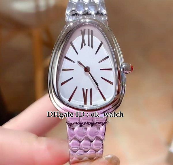 

new serpenti seduttori 103141 quartz womens watch white dial silver case stainless steel hand ladies fashion watches 5 styles, Slivery;brown