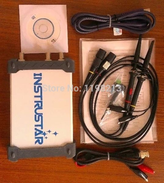 

isds220b pc-based usb oscilloscope 2channels 60mhz 200ms/s dds signal function generator 20mhz fft analyzer 3-in-1
