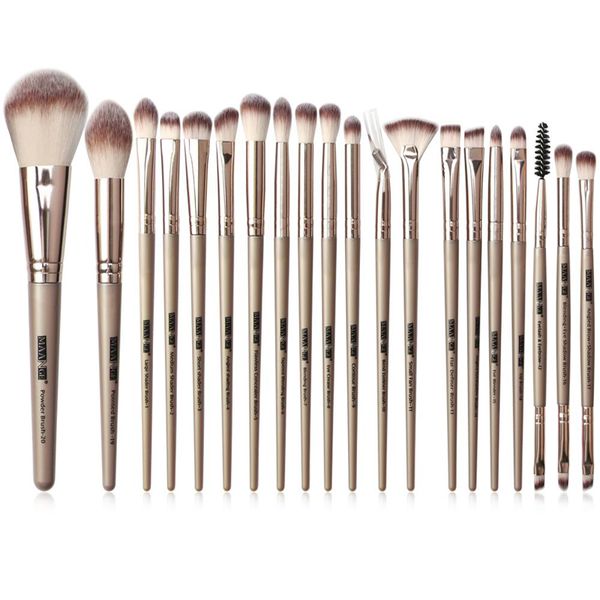 

20 professional makeup brush set blush eye shadow brush liquid foundation wooden handle synthetic hair soft makeup tools
