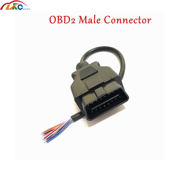 

16 pin obd 2 male connector extension opening cable to extension female 16pin obdii adapter with obd2 plug car diagnostic tool