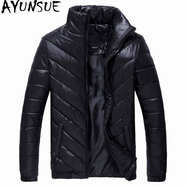 

ayunsue parka autumn winter jacket men clothes 2019 plus size down cotton coat puffer jacket parkas hombre jc9999 kj2644, Tan;black
