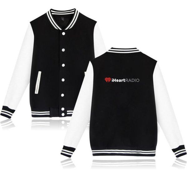 

europe and america i heartradio music festival trend popular brand baseball uniform men and women-couple clothes, Black;brown