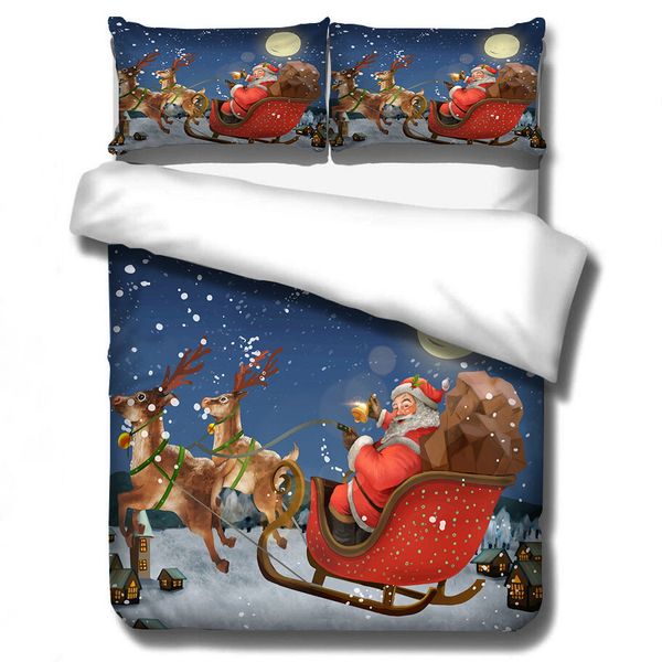 

3d christmas cover soft gift bedding set comforter bed set valentine's day pillowcase king bedding set comfortable part