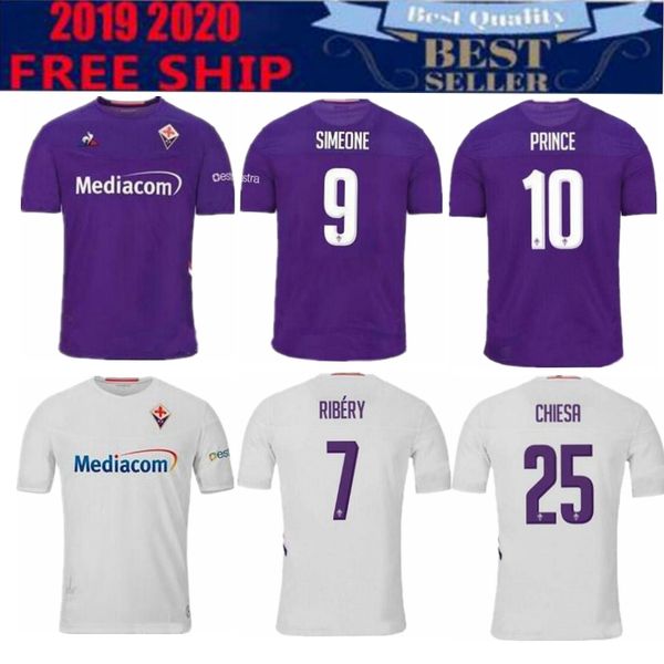 

2019 2020 acf florencia uniforme de fÃºtbol prince boateng simeone pezzella chiesa prince florencia personalizada local visitante adulto cam, Black;yellow