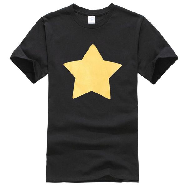 

2019 summer short sleeve t-shirt printed steven universe star pattern fashion cool hip hop streetwear men's t-shirts harajuku, White;black