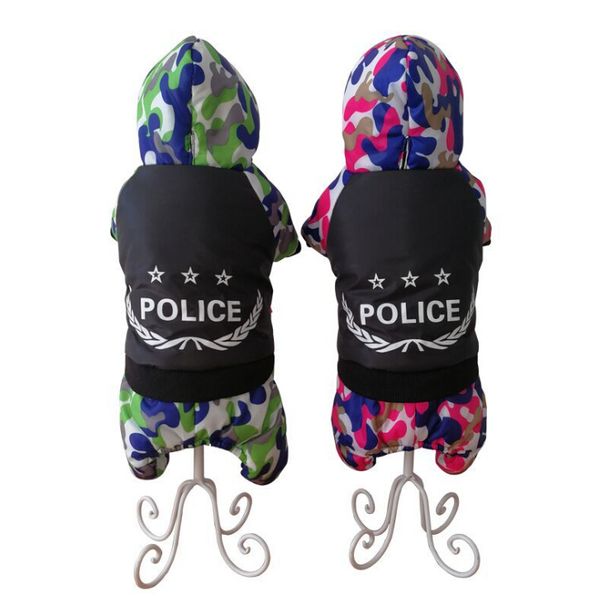 

autumn and winter dog camouflage four-legged cotton pet clothes
