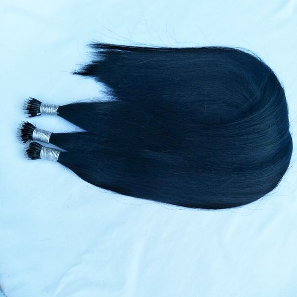 

nano кольцо наращивание волос natural color virgin бразильский remy human hair pre облигационный ул nano beads кольцо loop наращивание волос, Black