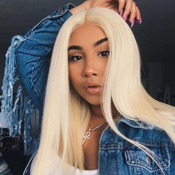 

красивый дневник 13x6 блондинка парик с волосами младенца gluesless синтетический фронта шнурка прямой парик шнурка фронтальная парики для ч, Black