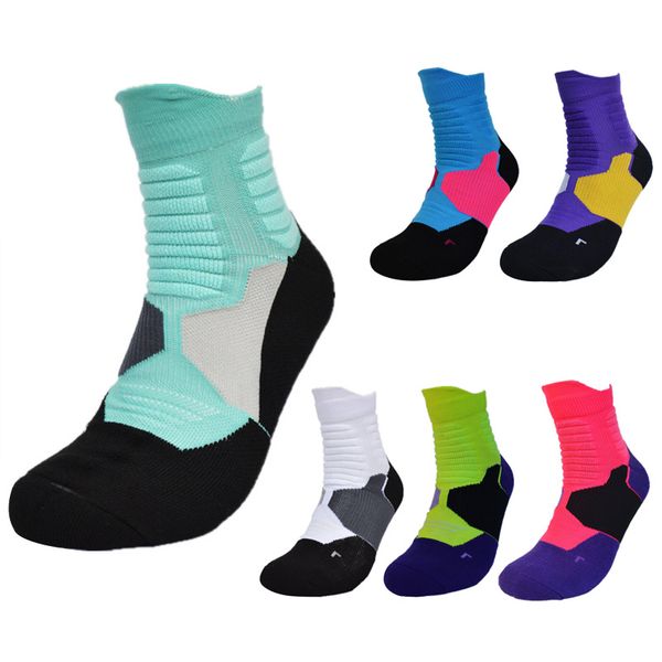 

мужчины открытый носок баскетбол бег хлопок спортивная мода короткие носки трубки повседневная мода колено удобное поглощение пота, Black