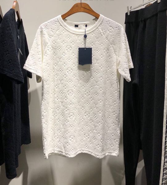 

2019lv italy new men high grade velvet t hirt luxury u ize top men de igner comfortably and oft t hirt zdl 19891, White;black