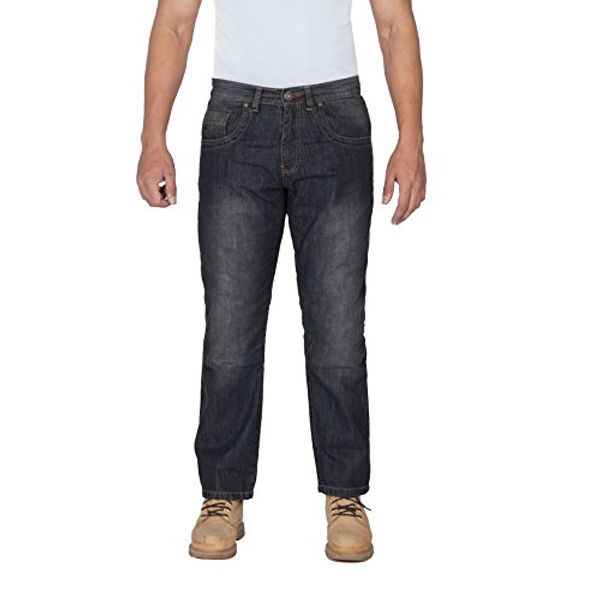 

onedaymore straight fit aramid reinforced motorcycle jeans, protectors, 8003, Blue