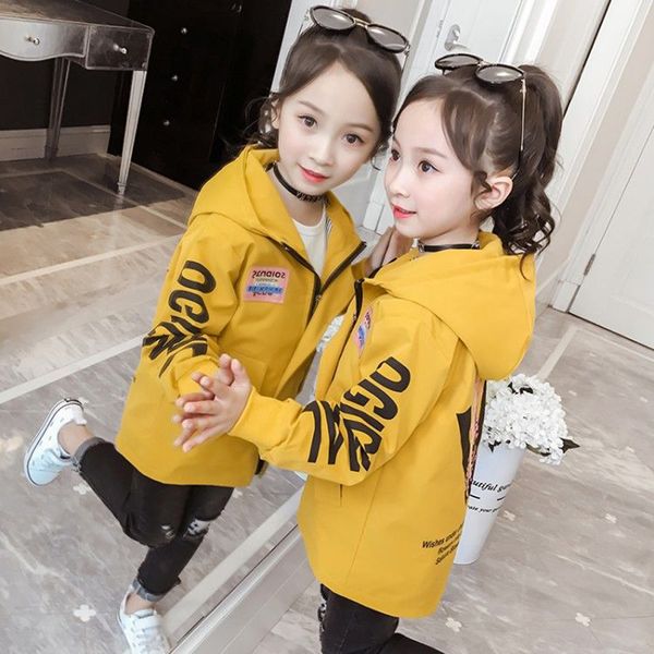 

2019 new fashion jacket girls autumn and winter clothes girls children's wear large child spring coat 4 6 8 10 12 years, Blue;gray