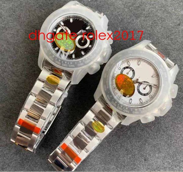 

mens edition luxury eta mens automatic ceramic bezel stainless 904l chronograph cal.4130 movement automatic 116500 116500ln watches, Slivery;brown