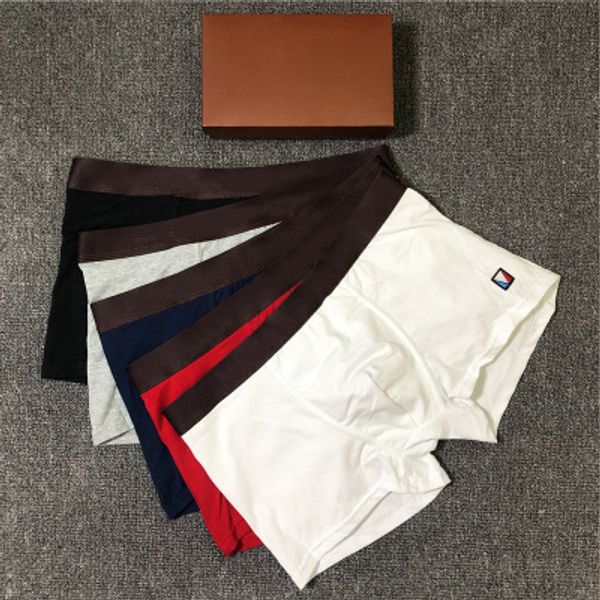 

fashion designer mens boxers 2020 new arrival men brand underwear luxury underpants with letter printed with box 5 colors size -2xl yf20414, Black;white