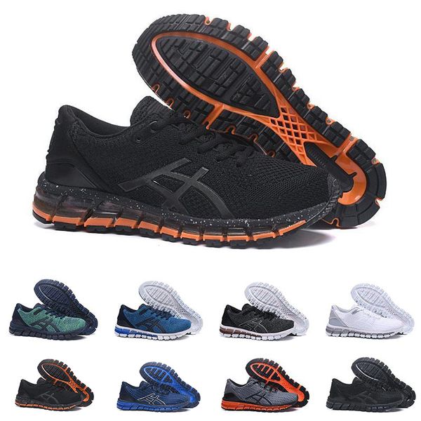 

A ic 13 gel quantum 360 ii de ign gray white black men cu hion men running hoe original athletic neaker 40 45, White;red