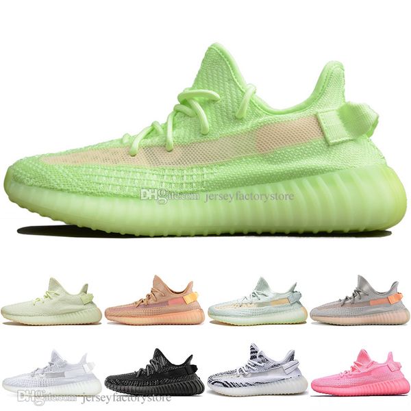 

Дешевые Новые Kanye West Clay V2 Статические Светоотражающие GID Glow In The Dark Мужские Кроссов