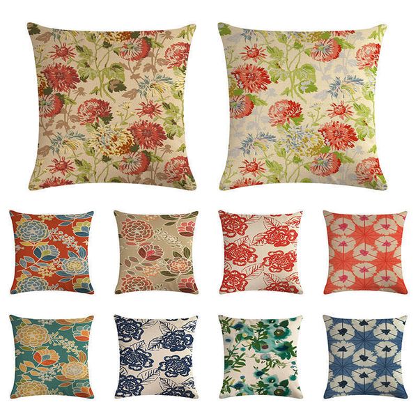 

геометрический цветок цветочные печати наволочка кровать талии подушка обложка кафе home decor наволочки новое за диваном zy1341