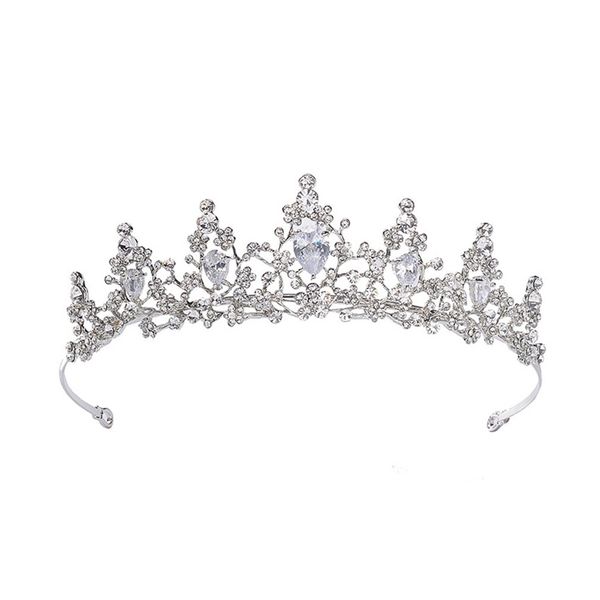 

креативные украшения в стиле барокко европейские и американские свадебные аксессуары hg701 a сплав белый кристалл корона, Golden;white