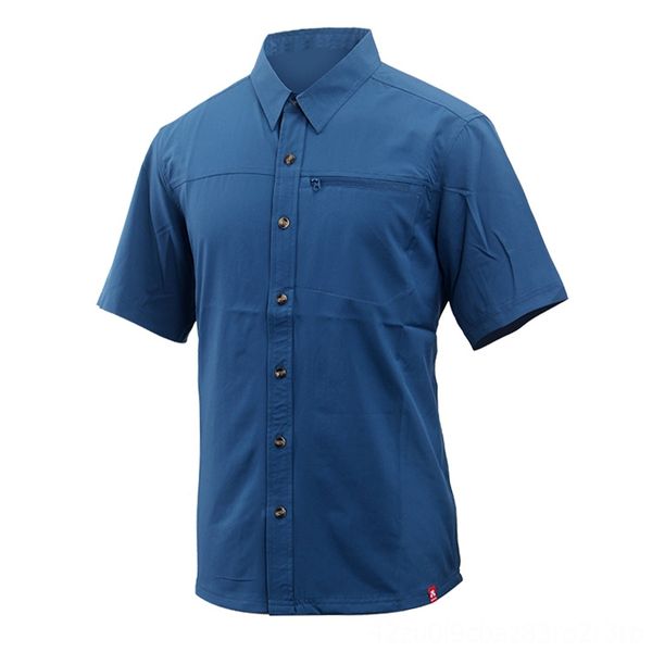 

mens wear athletic & outdoor apparel quick dry outdoor camping shirt fishing shirt, Blue;black