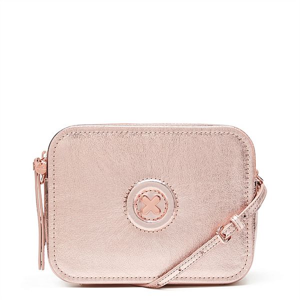 

ROSEGOLD цвет MIMCO мода женщины мечты хип мешок Zip топ Открытие корова кожаный мешок