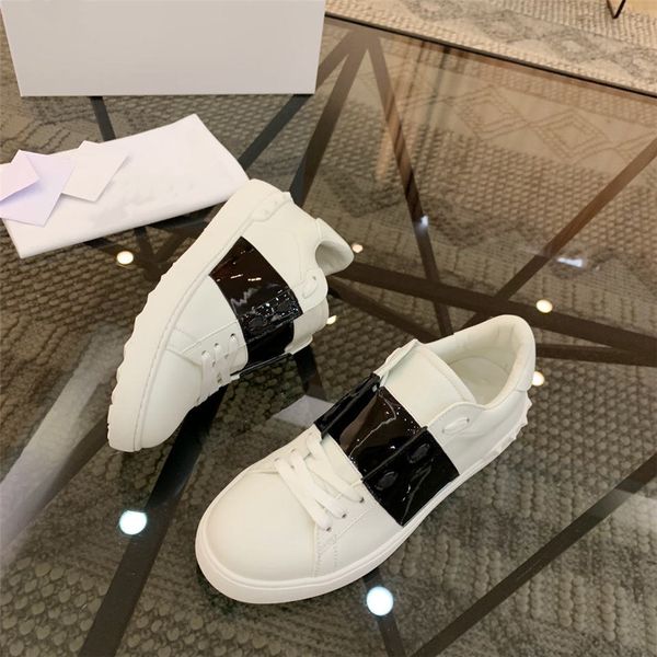 

2019 designer shoes new luxury retro mens and women sports platform casual nail zapatos men shoe women shoes t01, Black